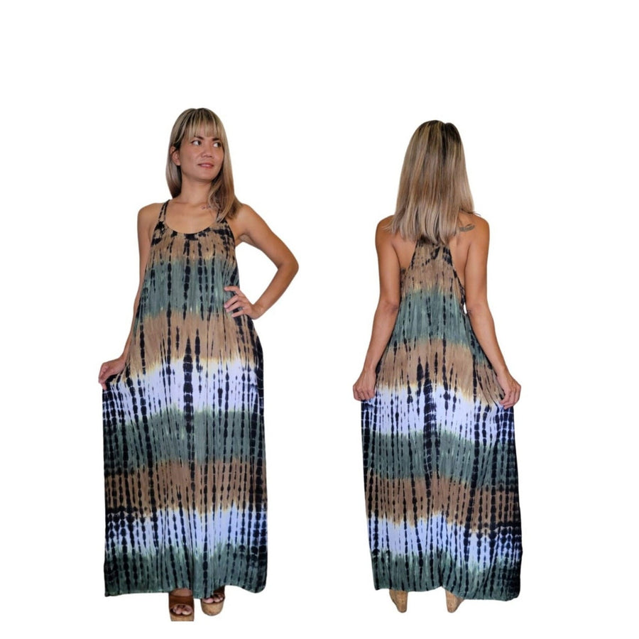 Long Tie Dye Dresses